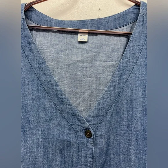 Old Navy Blue Denim Midi Dress - Picture 11 of 16